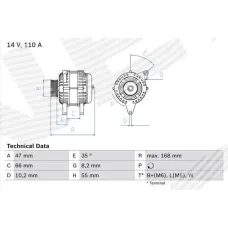 ГЕНЕРАТОР VOLVO S40/V40 (VS/VW)