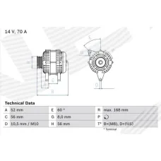 ГЕНЕРАТОР PEUGEOT 106 (1_)