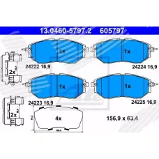 ТОРМОЗНЫЕ КОЛОДКИ SUBARU WRX