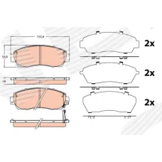 ТОРМОЗНЫЕ КОЛОДКИ HONDA CR-V