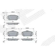 ГАЛЬМІВНІ КОЛОДКИ KIA XCEED