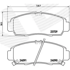 ТОРМОЗНЫЕ КОЛОДКИ HONDA ACURA TSX
