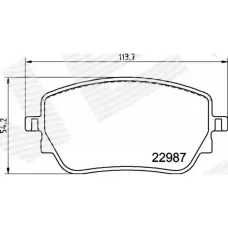 ГАЛЬМІВНІ КОЛОДКИ MERCEDES BENZ (GLA-KL H247)