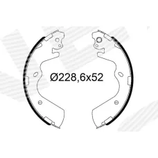 КОМПЛЕКТ ТОРМОЗНЫХ КОЛОДОК HYUNDAI H-100