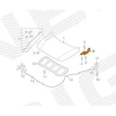 ПЕТЛЯ КАПОТА HYUNDAI SOLARIS