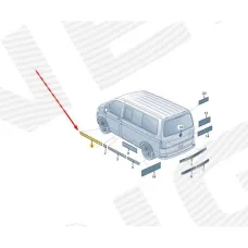 МОЛДИНГ НА ДВЕРИ VOLKSWAGEN RTER T6