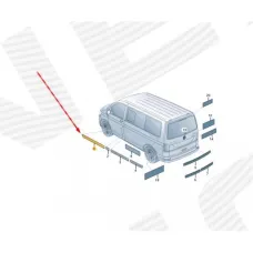 МОЛДИНГ НА ДВЕРИ VOLKSWAGEN RTER T6