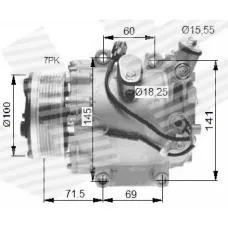 КОМПРЕСОР КОНДИЦІОНЕРА HONDA CIVIC HB