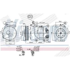 КОМПРЕССОР КОНДИЦИОНЕРА HYUNDAI I-40
