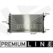 Радіатор CHEVROLET MALIBU
