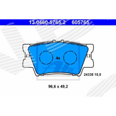 ТОРМОЗНЫЕ КОЛОДКИ TOYOTA AVALON