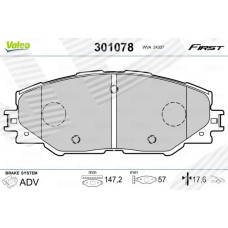 ТОРМОЗНЫЕ КОЛОДКИ TOYOTA MATRIX