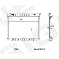 Радіатор OPEL FRONTERA (A)