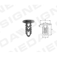 ПЛАСТМАССОВЫЕ КРЕПЛЕНИЯ LANCIA LYBRA (839AX)
