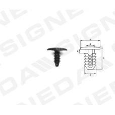 ПЛАСТМАСОВІ КРІПЛЕННЯ FIAT PANDA